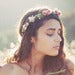 Image of secret garden - pink rose hair crown