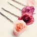 Image of gumdrops - pink rose hair clip set