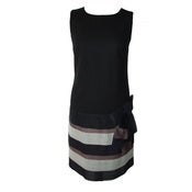 Image of Marek Langer LBD with Stripes and Bow