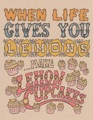 Image of Betty Turbo: Lemon Cupcakes Print 8x10