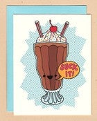 Image of Betty Turbo: Suck it Milkshake Notecard 