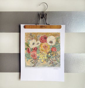 Image of flowers for wende print 11"x14"