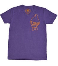 Image of V-NECK $HO$HA OUTLINE - PURPLE 