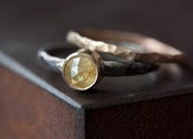 Image of Yellow Rose Cut Diamond Ring