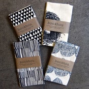 Image of lines + triangles tea towels