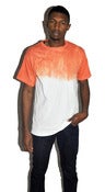 Image of Men's Reconstructed Dip-Dyed Crew-neck T-shirt