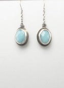 Image of Amazonite Vertical Twisted Root Earrings