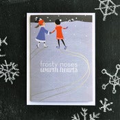 Image of "Frosty Noses, Warm Hearts" Holiday Card