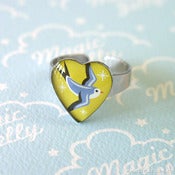 Image of Little Swallow Heart Ring