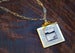 Image of "Amelia" Geometric+Gilded: Fine Art Collage Necklace