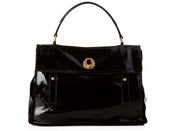 Image of YSL Muse Two Black Patent Bag
