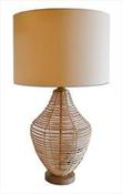 Image of Wicker table lamp