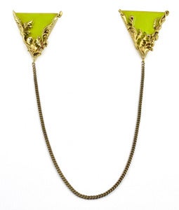 Image of Artifice Collar Tips Leaf/Brass