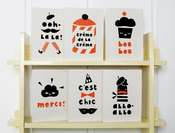 Image of Set of 8 cards by Darling Clementine