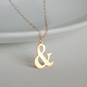 Image of Gold Ampersand Charm Necklace