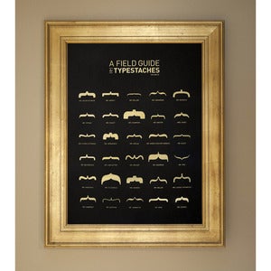Image of Typestache Poster: Volume 2, FG-4