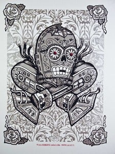Image of La Ca3PO - three color screenprint