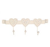 Image of Triple heart hooks - cream