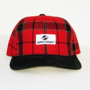 Image of OG Flannel Cap - Red/Grey
