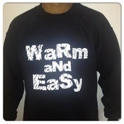 Image of Warm_And_Easy Sweatshirt (Black/White Text)