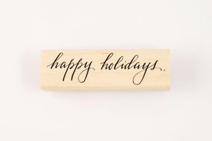 Image of HAPPY HOLIDAYS STAMP