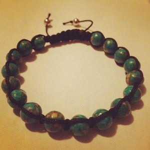 Image of 8mm Stack-able Turquoise Mosaic 