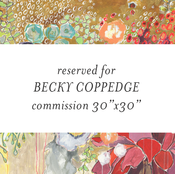 Image of commission flowers for becky 30"x30"