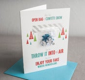 Image of Snowflake Confetti - "Happy Holidays"