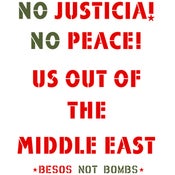 Image of no justicia! no peace! crew sweatshirt