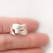 Image of The Little Mermaid - Handmade Sterling Silver Ring - sea creature