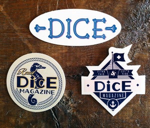Image of DICE ALL AT SEA STICKER PACK