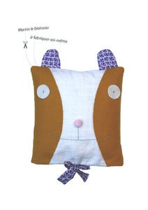 Image of Martin le blaireau/kit coussin doudou
