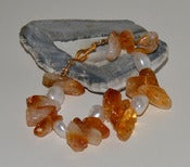 Image of Citrine and White Pearls