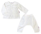 Image of Lily-White Kurta Shirt & Harem Pant Set