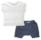 Image of Lily-White T-shirt & Midnight Shorts