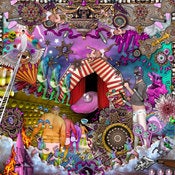 Image of Bad circus 120x120cm