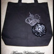 Image of Tote bag with Crown decal and portable accessory