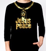Image of JESUS PEACE 2 RAGLAN-BLACK