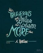 Image of 8x10" What a Treacherous Thing Poster