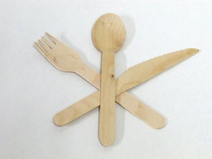 Image of Eco Chic Wooden Cutlery