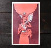 Image of Girl with Greyhound