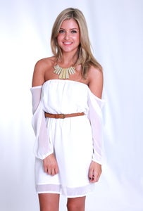 Image of SUNDAY LOVIN' DRESS - WHITE 