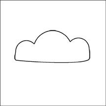 Image of cloud outline stamp