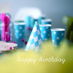 Image of Carte postale "Happy birthday" (photo)