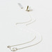 Image of sterling silver fortune cookie lariat 18"