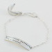 Image of sterling silver fortune cookie bracelet