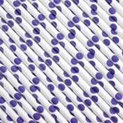 Image of Purple Polka Dot Paper Straws