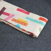 Image of messenger bag sash - washi tape