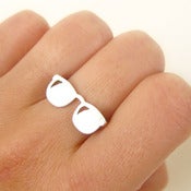 Image of Fashionable Sun Glasses - Handmade Sterling Silver Ring  