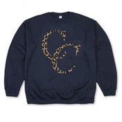 Original Leopard Sweater in Navy